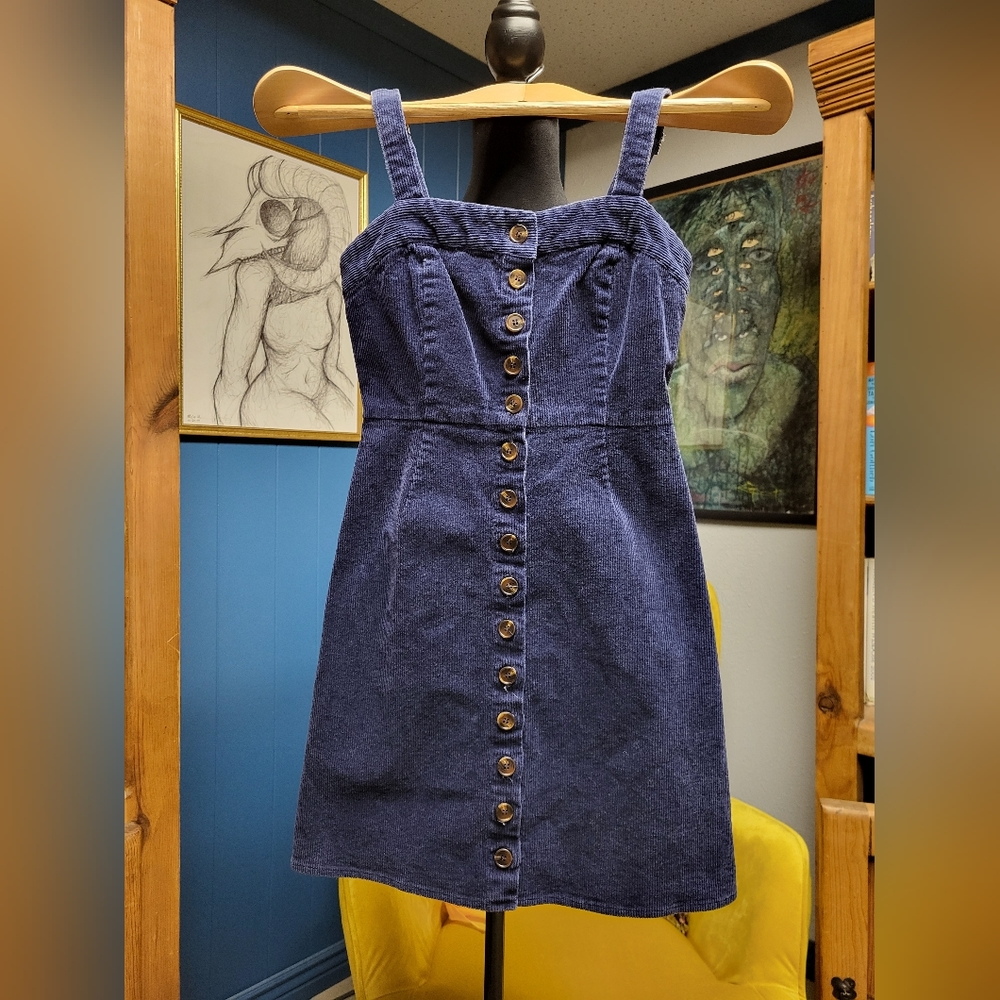 Sky & Sparrow Corduroy Button Down Dress Size XS